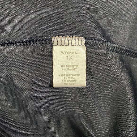 Westport 1962 Women's Plus 1X Navy Crushed Velvet Dress WhimsiGoth FairyGrunge - Picture 4 of 8